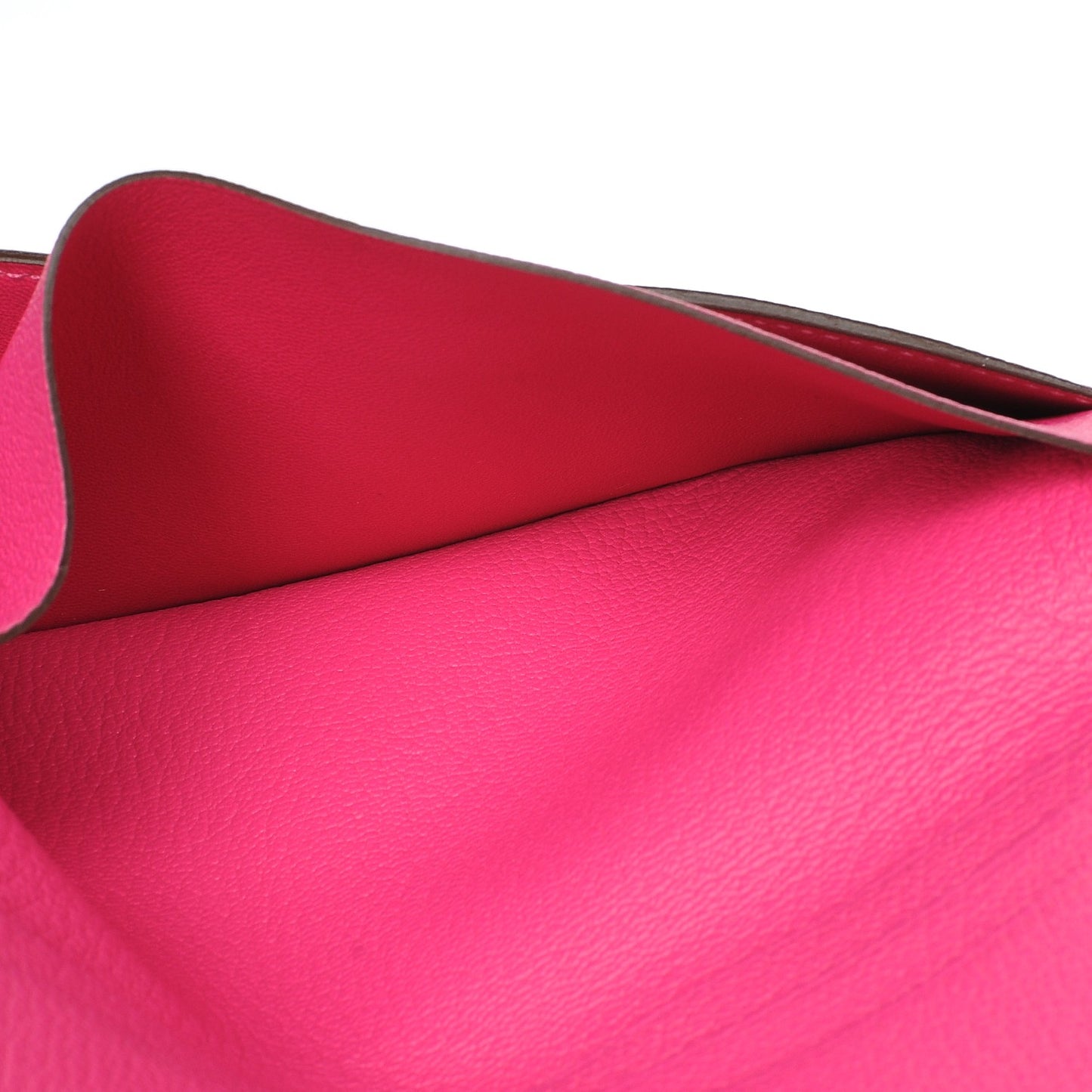 Chevre Mysore Evelyne Long Wallet Rose Tyrien