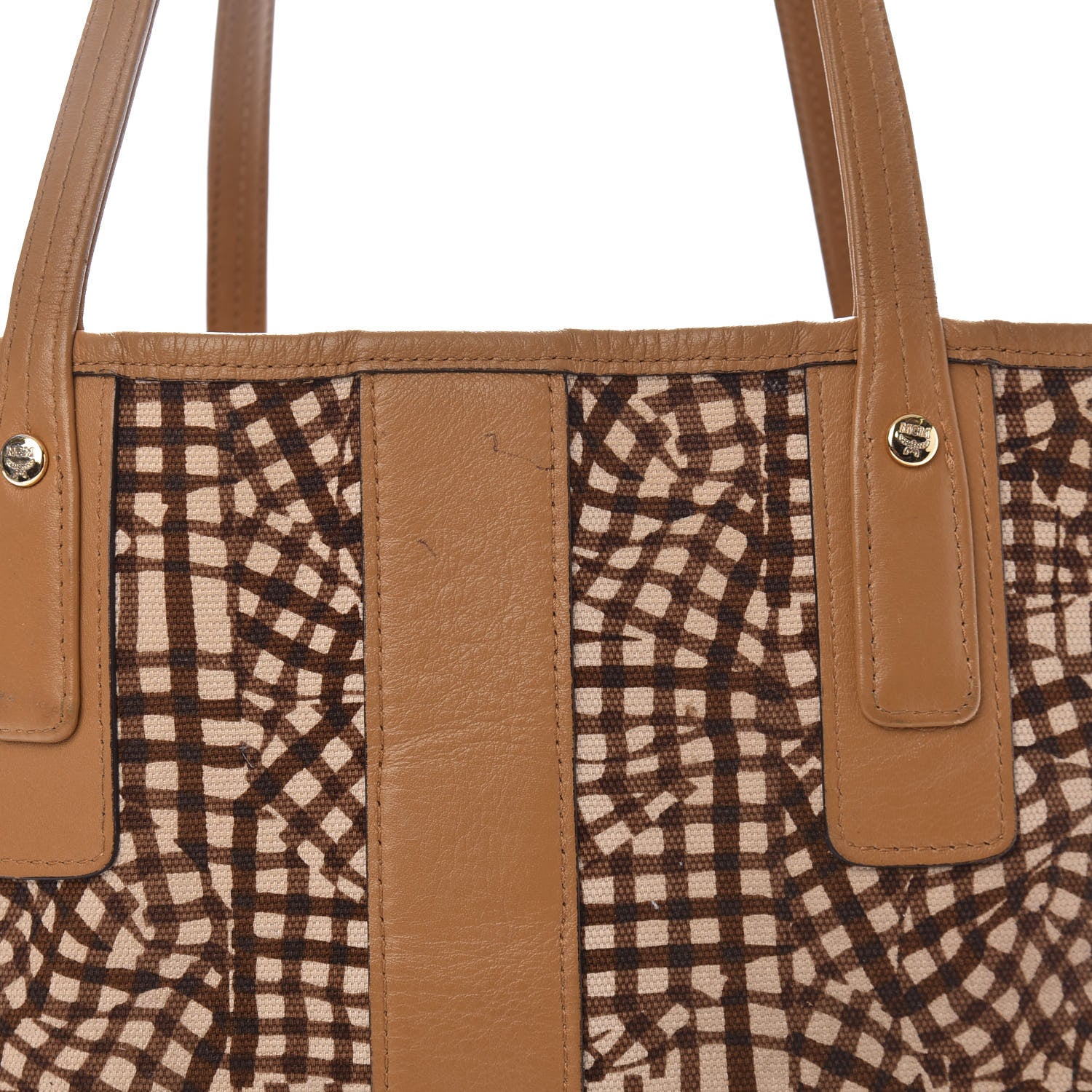 MCM Visetos Medium Liz Reversible Shopper Tote Cognac 24 of 24