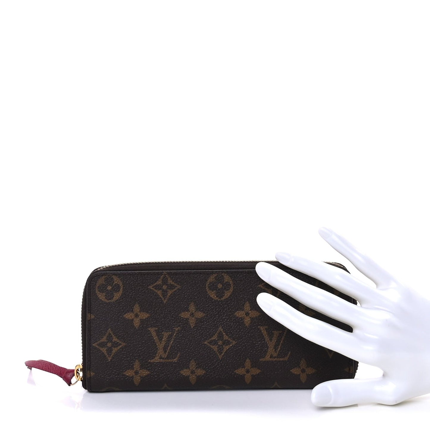 Monogram Clemence Wallet  Fuchsia