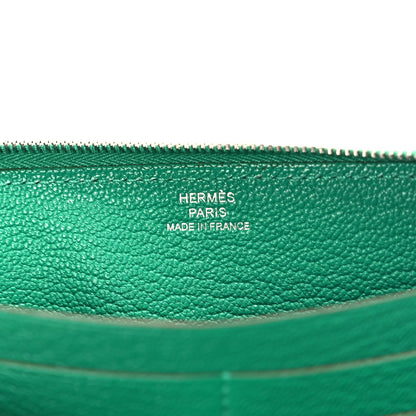 Hermes Chevre Mysore Silk'In Wallet Vert Jade Vert Jade 6 of 7