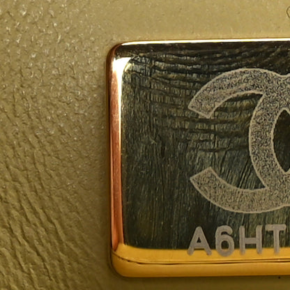 Chanel Caviar Quilted Extra Mini Coco Handle Flap Light Green 6 of 9