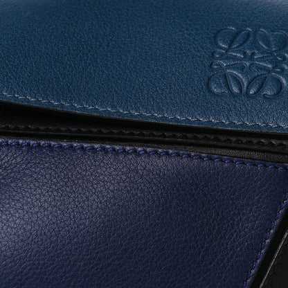 Loewe Calfskin Colorblock Medium Puzzle Bag Blue 6 of 9