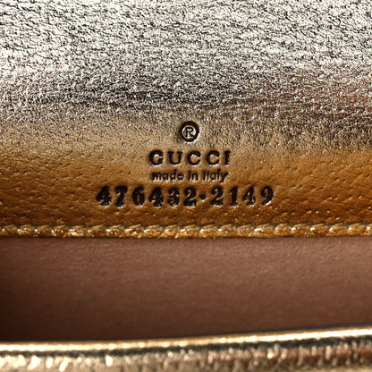 Gucci Metallic Calfskin Super Mini Dionysus Shoulder Bag Gold 6 of 9