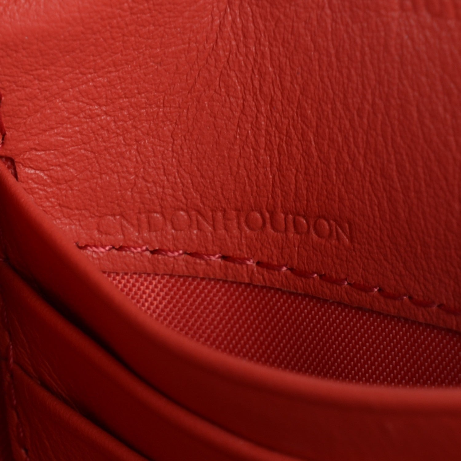 Burberry Haymarket Check Small Peyton Crossbody Clutch Bag Coral Red 10 of 11