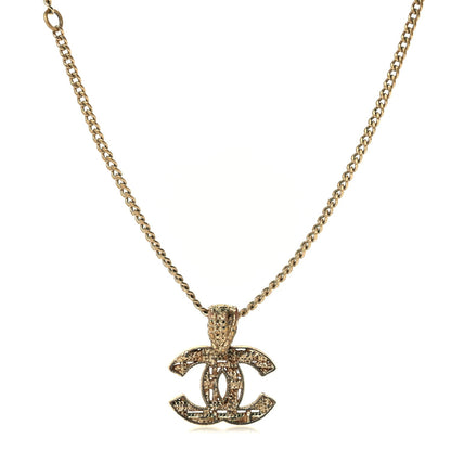 Chanel Tweed Effect CC Necklace Gold 2 of 5