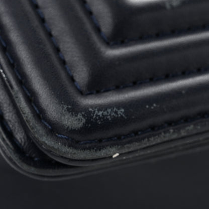 Chanel Lambskin Quilted Medium Boy Flap Navy 12 of 13