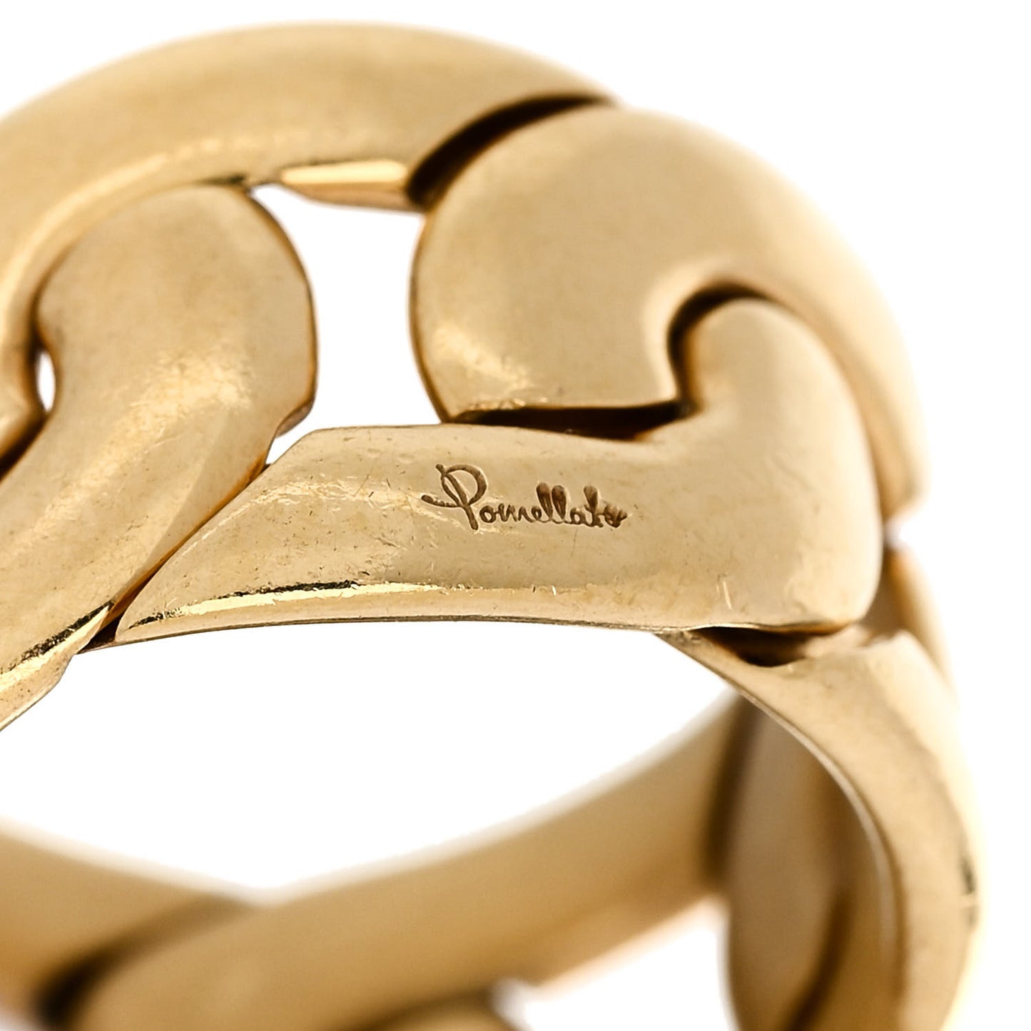 18K Yellow Gold Diamond Tango Ring 51 5.75