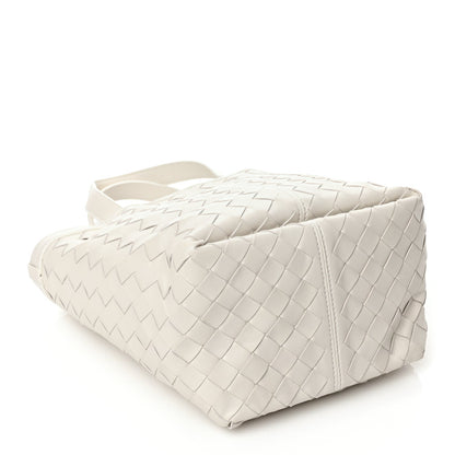 Bottega Veneta Nappa Intrecciato Small Flip Flap Tote Chalk 4 of 9