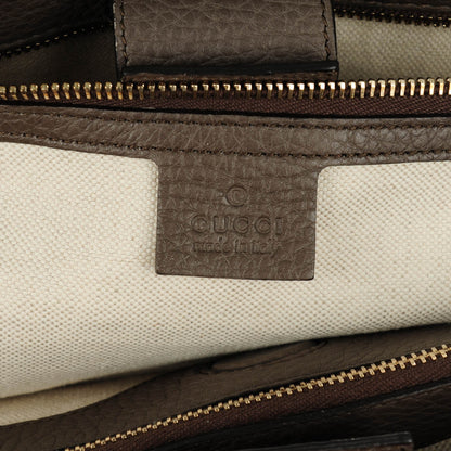 Gucci Calfskin Large Bamboo Shopper Tote Grey Field 6 of 7
