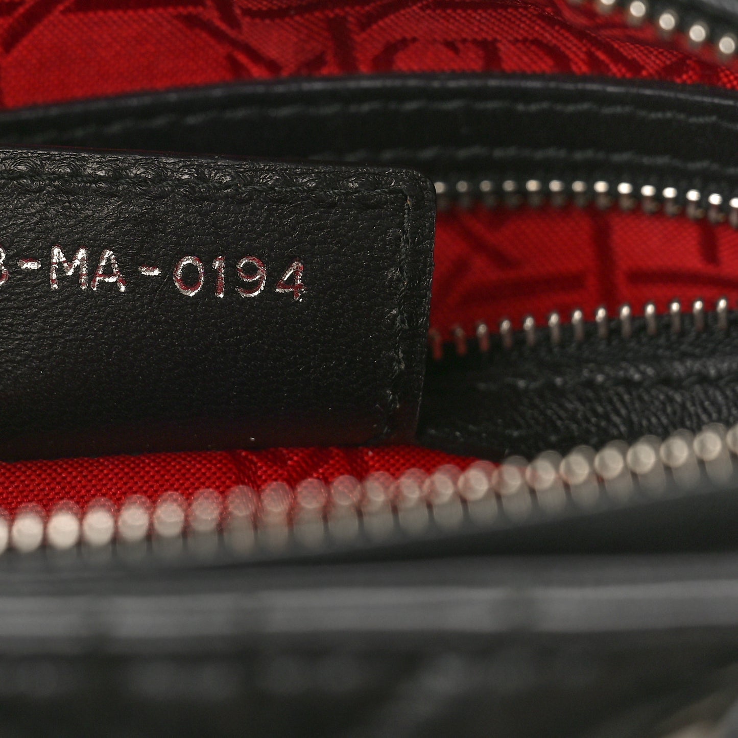 Lambskin Cannage Medium Lady Dior Black