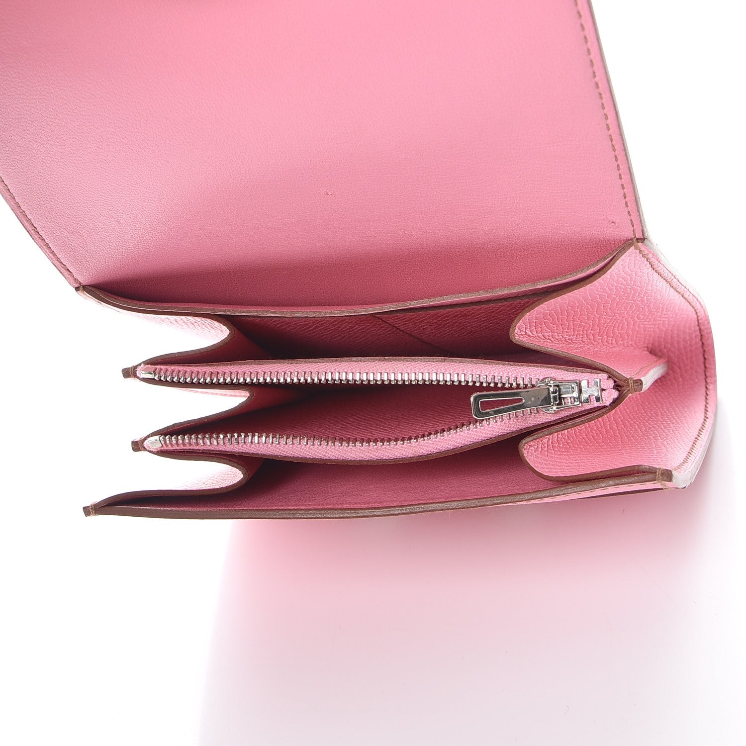 Hermes Epsom Constance Short Wallet 5P Pink 9 of 10