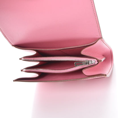 Hermes Epsom Constance Short Wallet 5P Pink 9 of 10