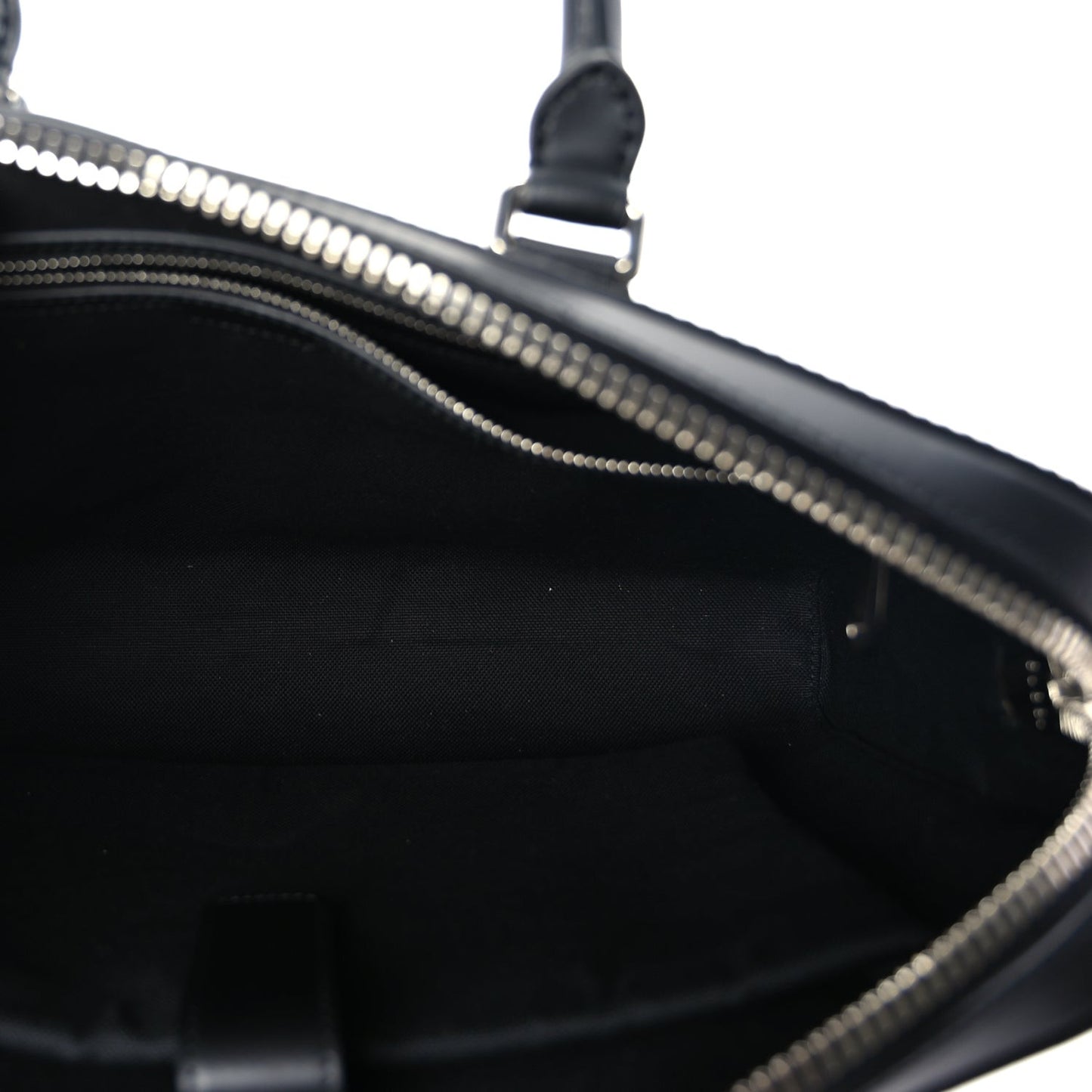 GG Supreme Monogram Appia Calfskin Web Briefcase Black