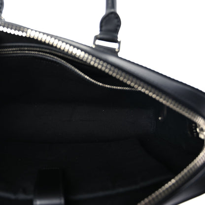 Gucci GG Supreme Monogram Appia Calfskin Web Briefcase Black 4 of 8