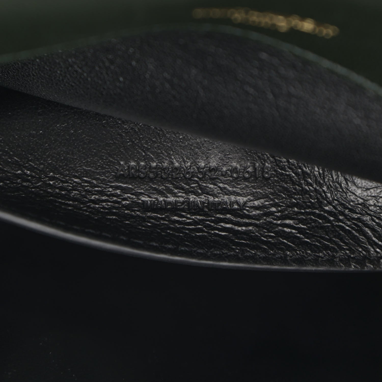 Saint Laurent Lambskin Matelasse Chevron Monogram Medium Sulpice Bag Black 8 of 16