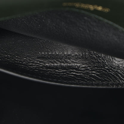 Saint Laurent Lambskin Matelasse Chevron Monogram Medium Sulpice Bag Black 8 of 16