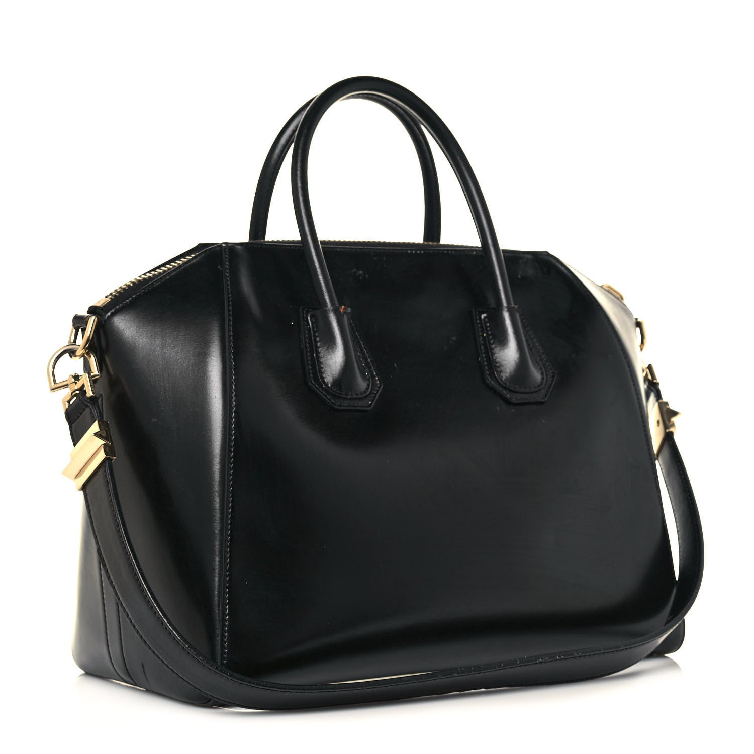 Givenchy Shiny Lord Calfskin Medium Antigona Black 3 of 26