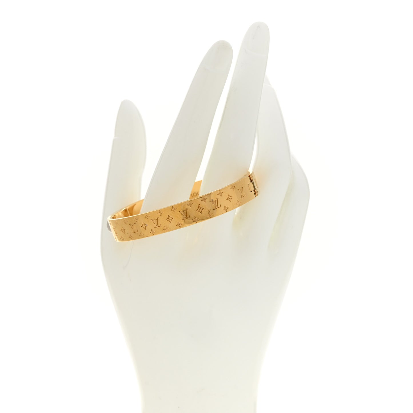 Brass Monogram Nanogram Cuff S Gold