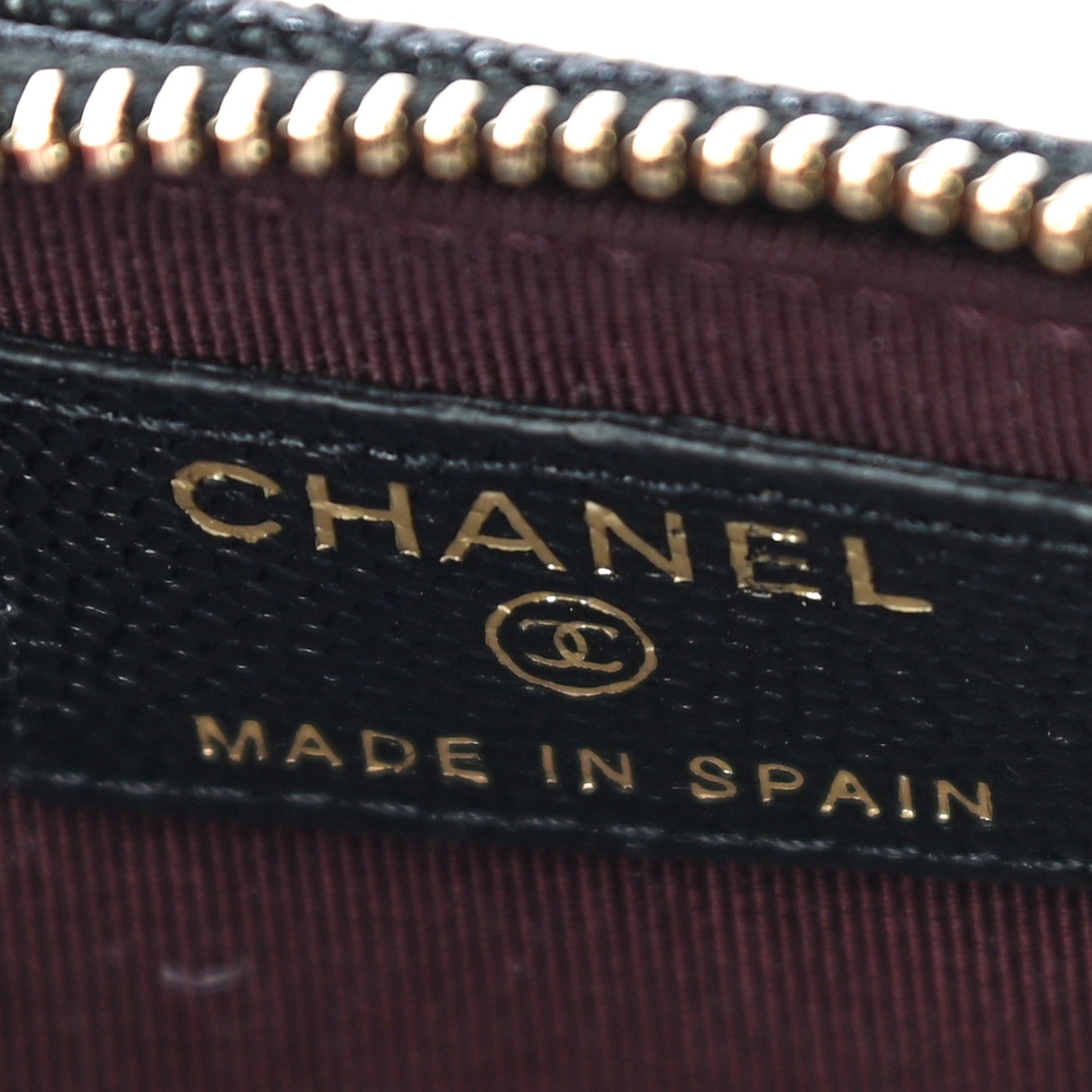 Chanel Caviar Quilted Flap Zip Card Holder Black 7 of 11