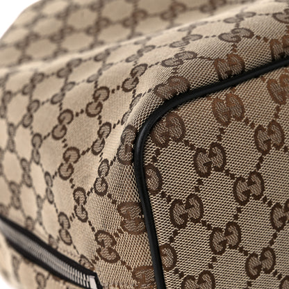 Gucci Monogram Dollar Calfskin O Drawstring Backpack Beige Ebony Testa di Moro Dark Chocolate 10 of 17