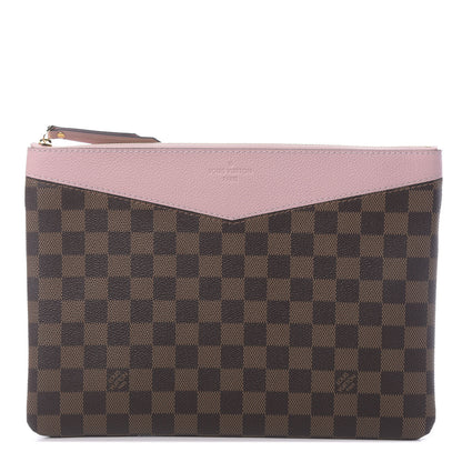 Louis Vuitton Damier Ebene Daily Pouch Rose Poudre 1 of 7