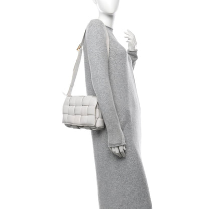 Bottega Veneta Nappa Maxi Intreccio Padded Cassette Crossbody Bag Chalk 2 of 7