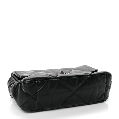 Chanel Lambskin Quilted Medium  19 Flap Black 4 of 10