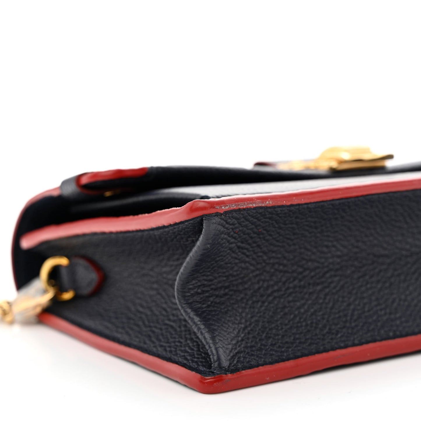 Empreinte Vavin Chain Wallet Marine Rouge