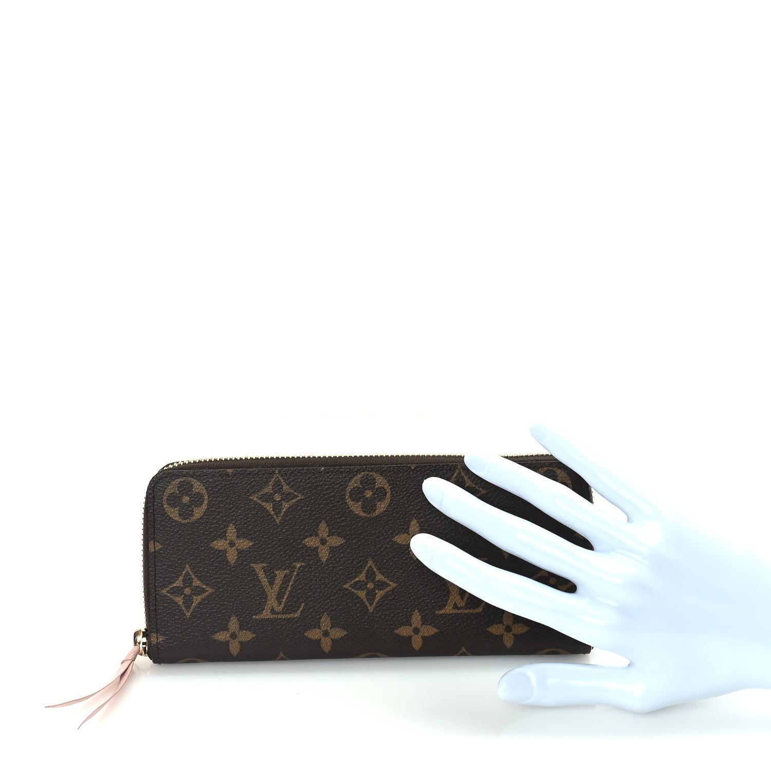 Louis Vuitton Monogram Clemence Wallet  Rose Ballerine 2 of 7