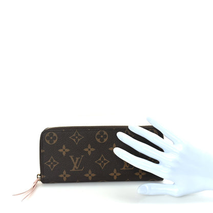Louis Vuitton Monogram Clemence Wallet  Rose Ballerine 2 of 7