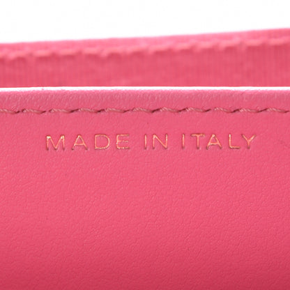 Chanel Caviar Quilted Flap Card Holder Wallet Pink 9 of 11