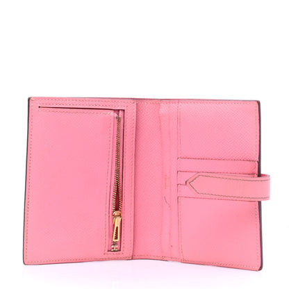 Hermes Epsom Bearn Compact Wallet Rose Confetti 3 of 6
