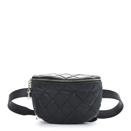 Chanel Grained Calfskin Quilted Waist Belt Bag Black 1 of 7