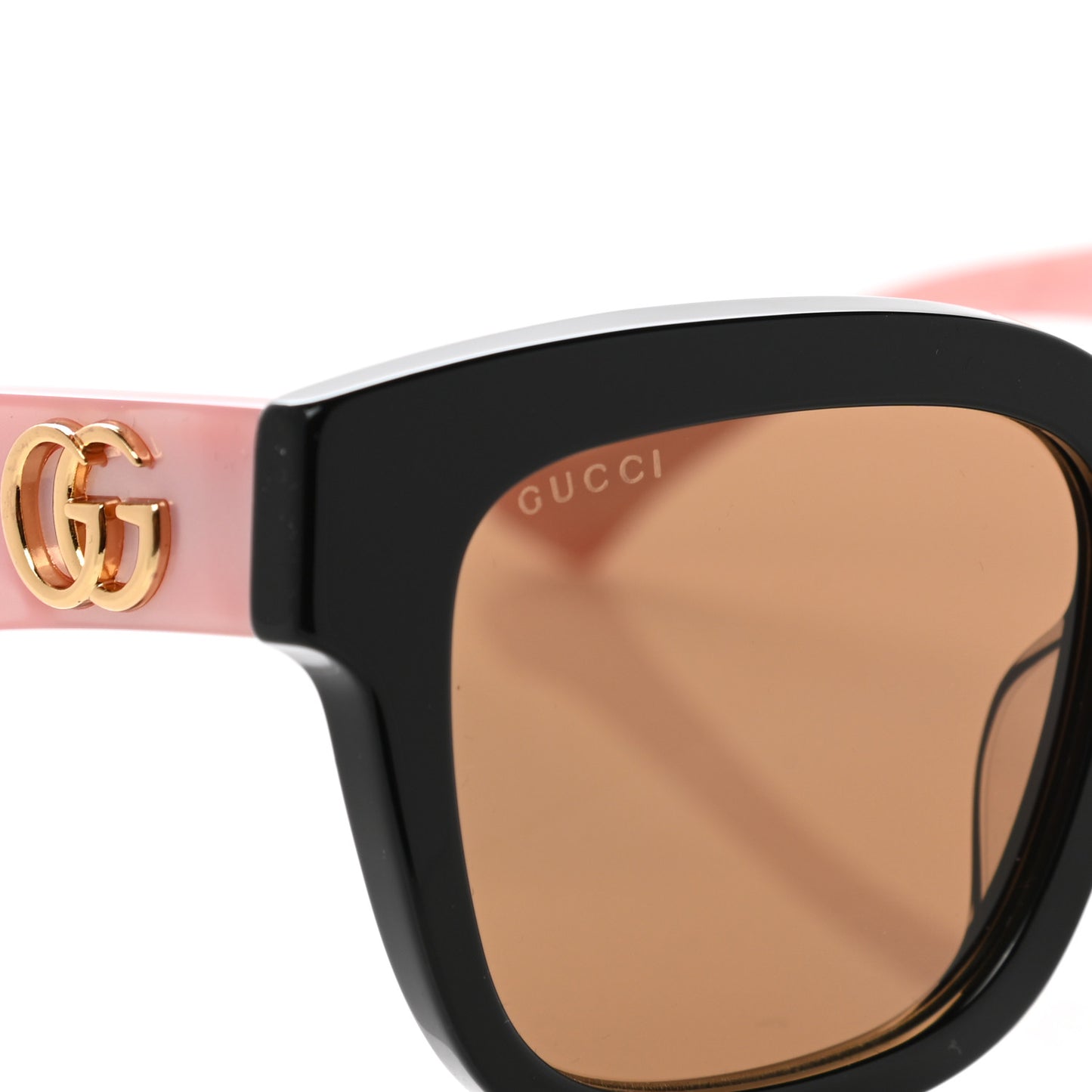 Rectangle 52mm Frame Sunglasses GG0998/S Black Pink