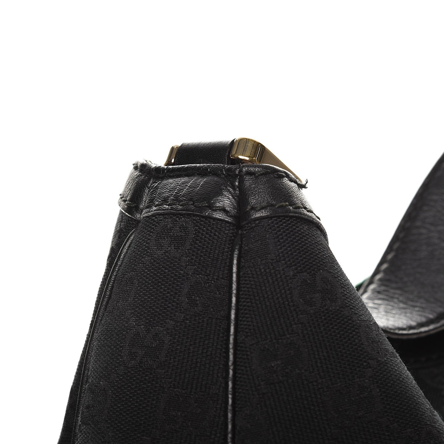 Gucci Monogram Large New Ladies Web Hobo Black 9 of 10