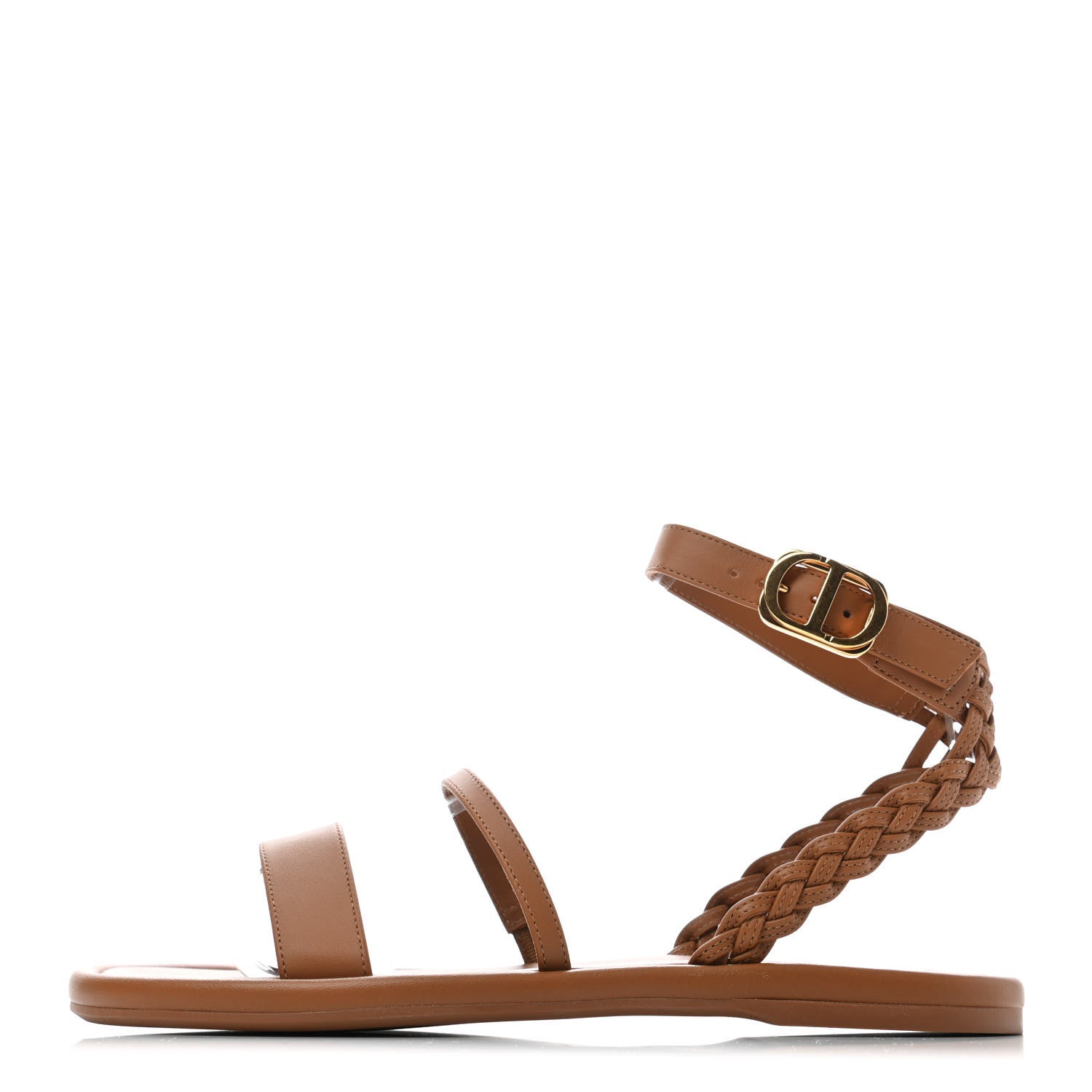 Christian Dior Calfskin Egee Sandals 36 Brown 1 of 4