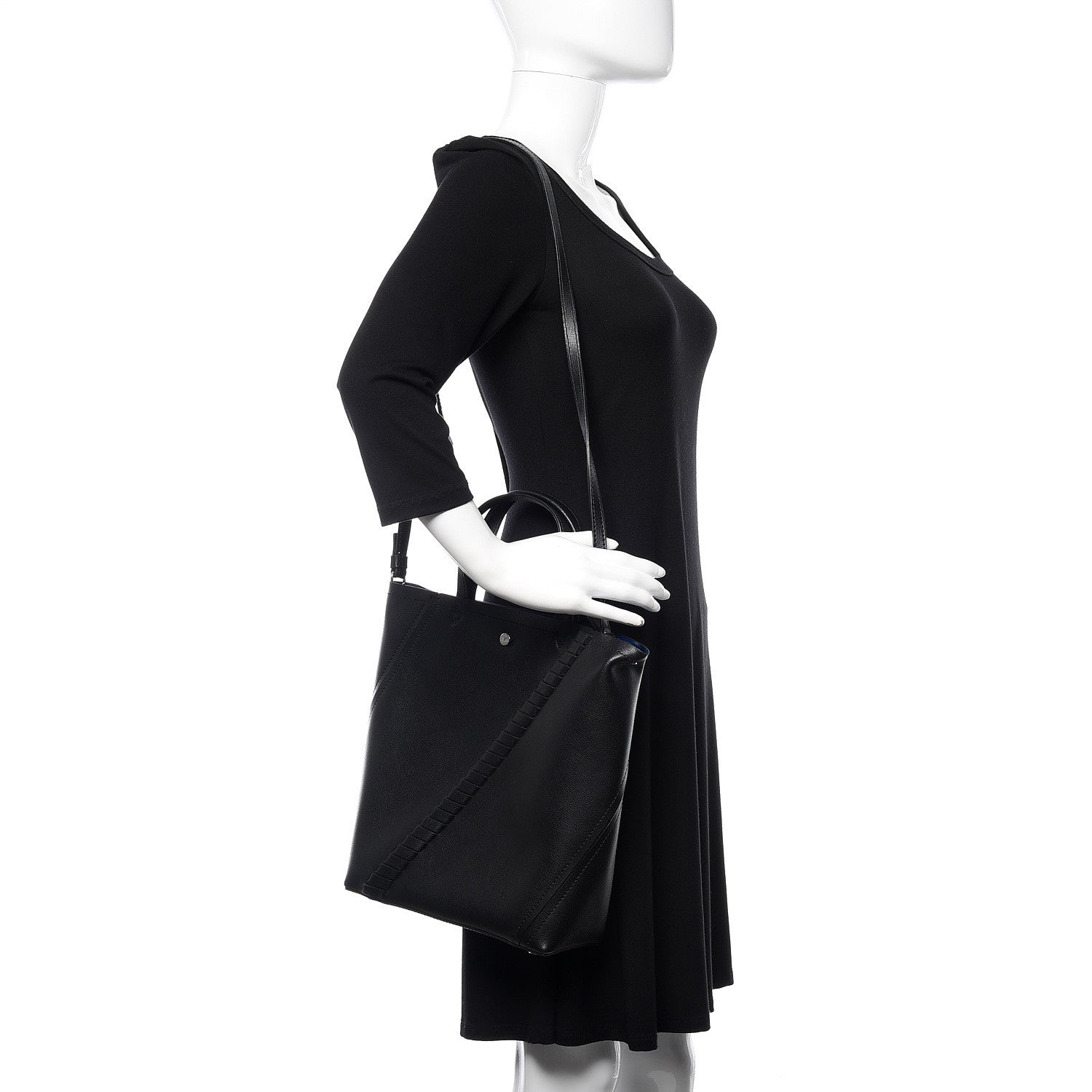 Proenza Schouler Calfskin Hex Tote Black 2 of 9