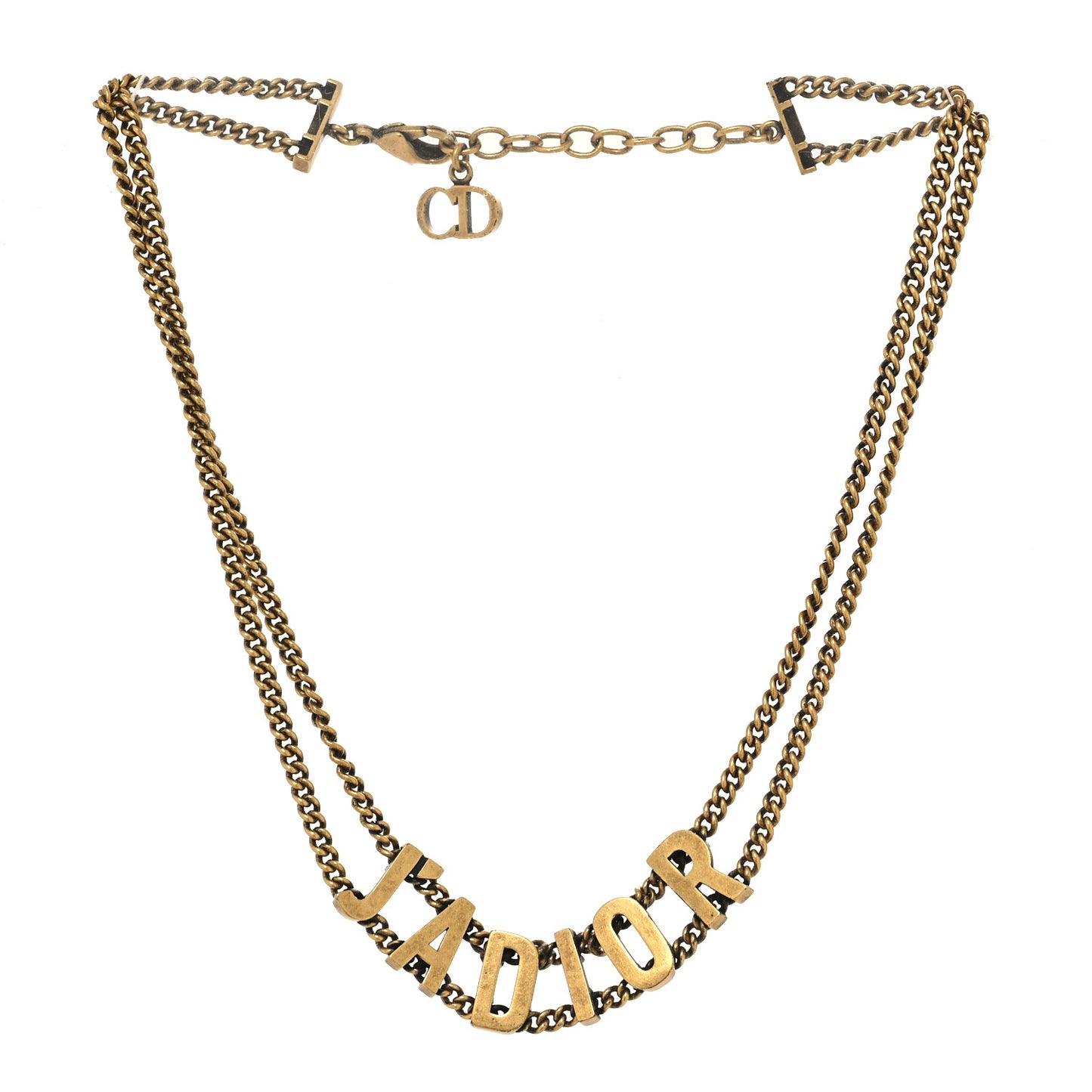 Metal J'Adior Choker Necklace Aged Gold