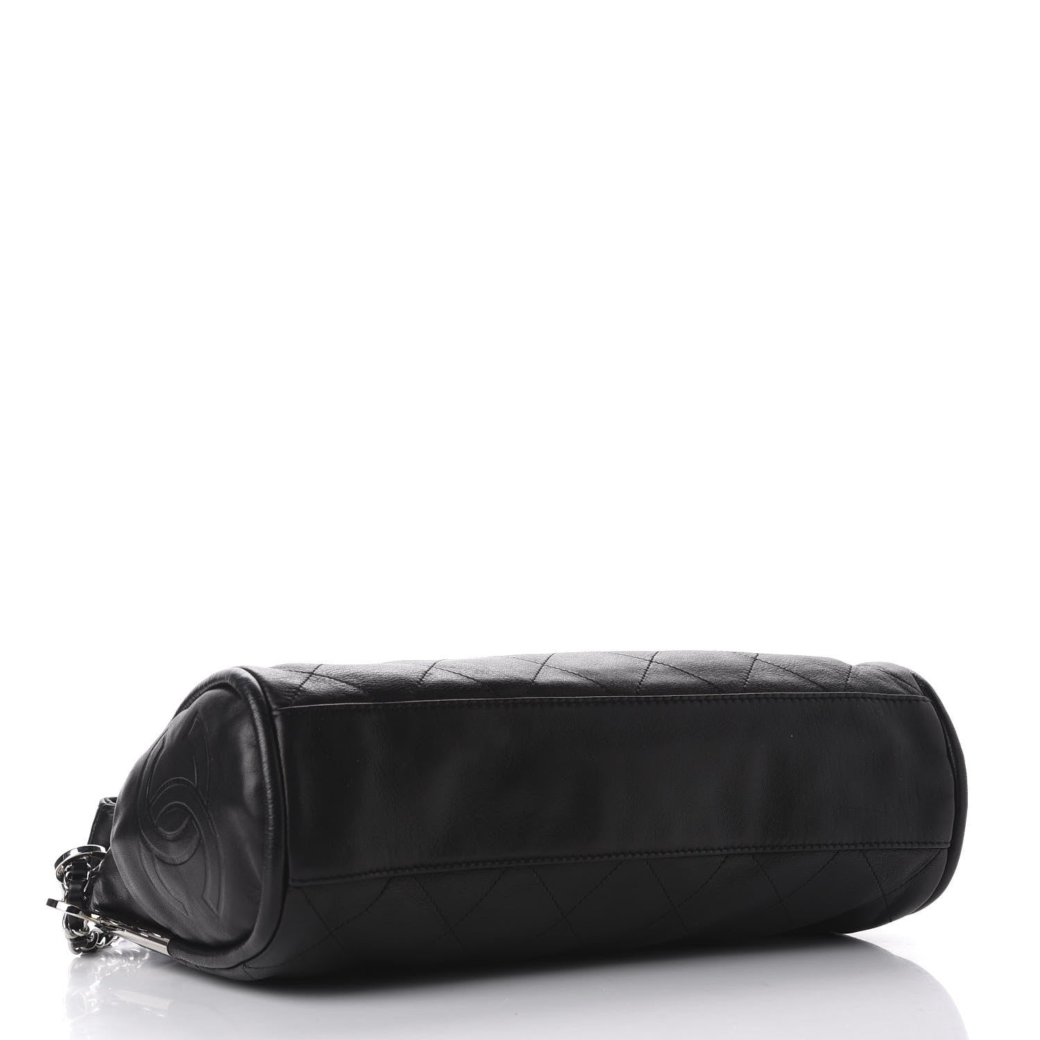 Chanel Lambskin Stitched Medium Ultimate Soft Tote Black 4 of 10