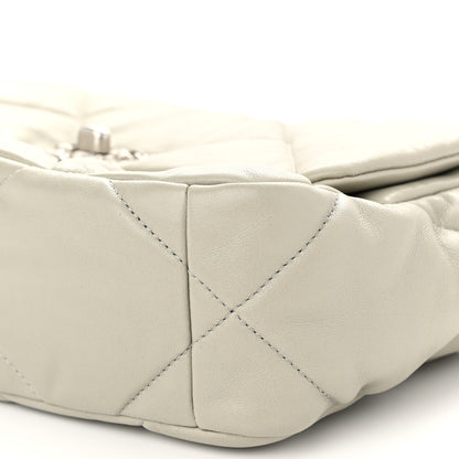 Chanel Lambskin Quilted Medium Chanel 19 Flap Light Grey 10 of 10