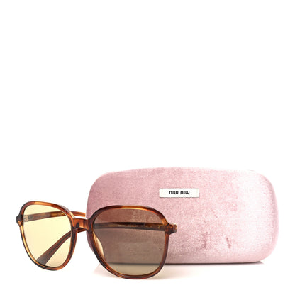 Miu Miu Acetate Pillow Miu Regard Sunglasses SMUB01 Striped Tobacco 7 of 7