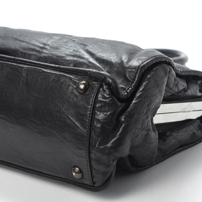 Prada Nappa Antique Tote Black 6 of 9