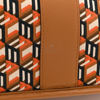 MCM Visetos Small Liz Reversible Shopper Tote Cognac 17 of 17