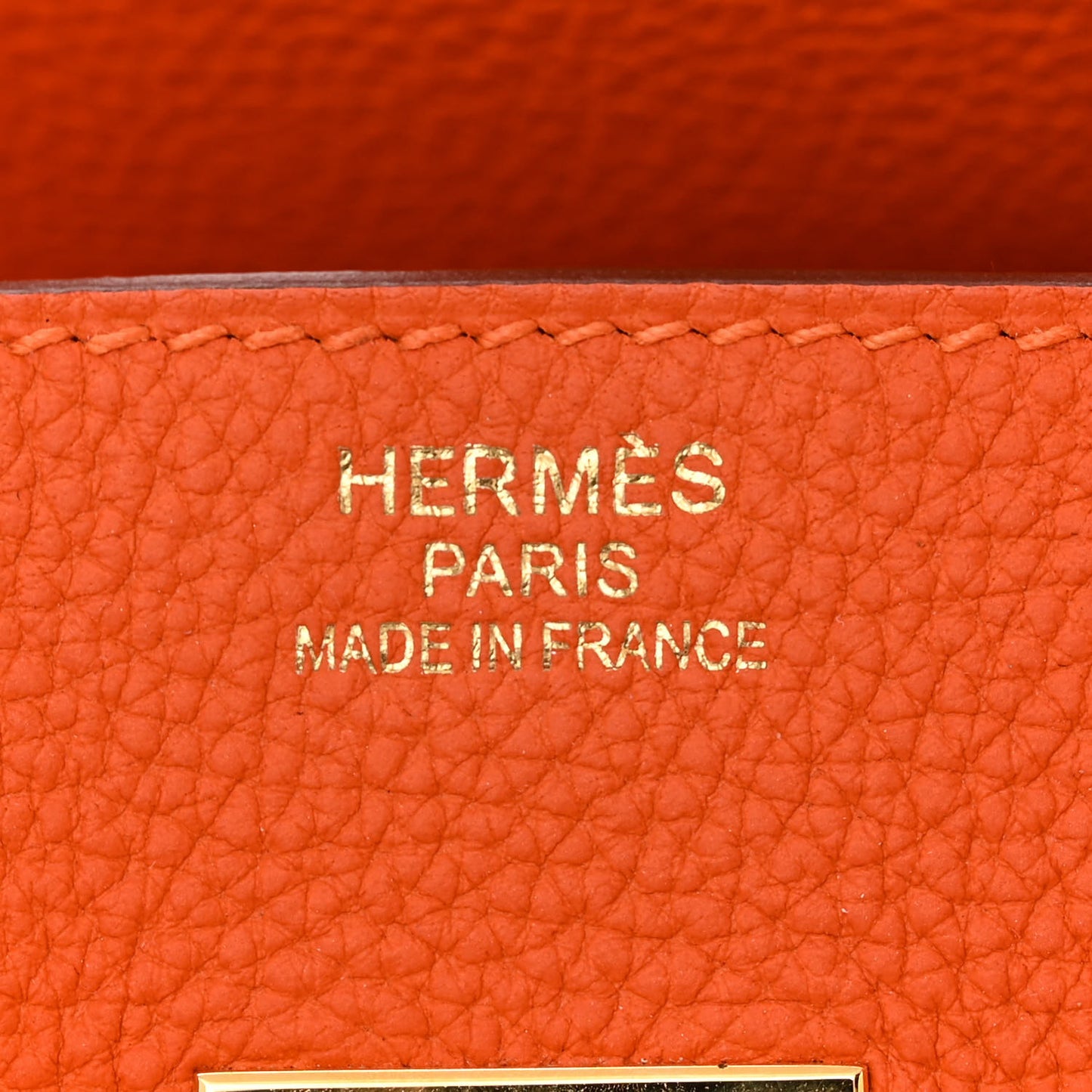 Togo Birkin 35 Orange