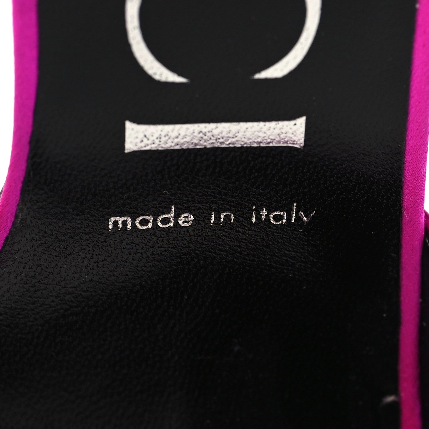 Gucci Satin Crystal 65mm Slide Sandals 37 Fuchsia 9 of 9