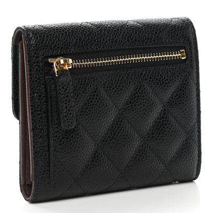 Chanel Caviar Quilted Compact Flap Wallet Black 2 of 10