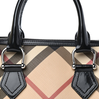 Burberry Nova Check Small Chester Bowling Bag Black 9 of 10