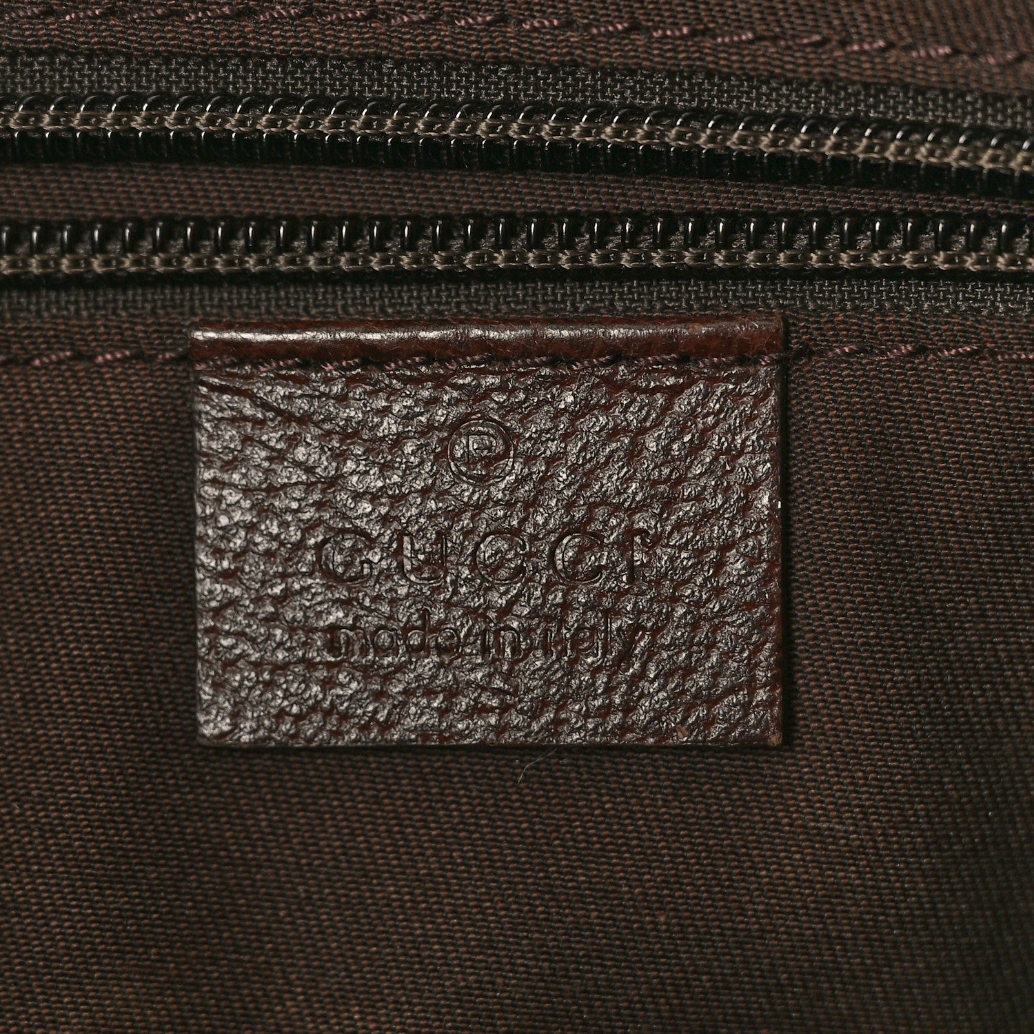 Gucci Monogram Web Medium Half Moon Hobo Dark Brown 6 of 10