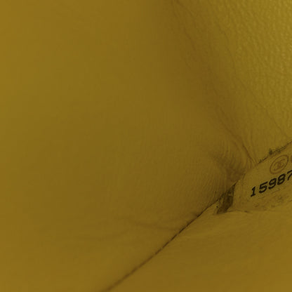 Chanel Lambskin Quilted Jumbo Double Flap Yellow 8 of 9