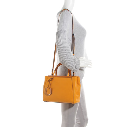 Fendi Vitello Elite Petite 2Jours Tote Miel 2 of 8